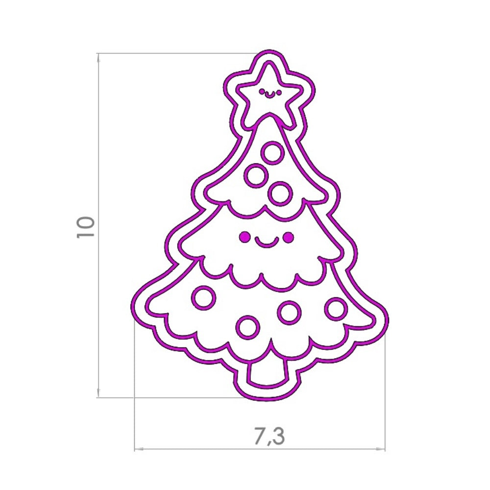 cortador y stamp Arbolito de Navidad