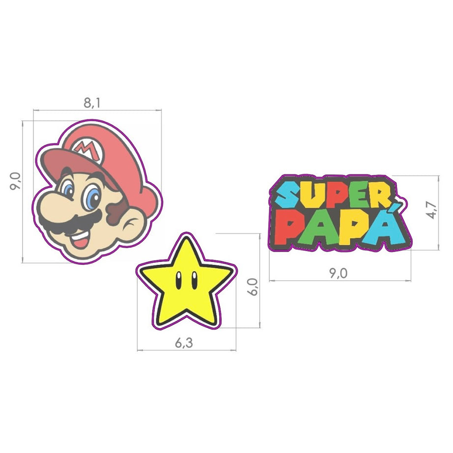 Set Cortador Super Papa (Mario Bross)