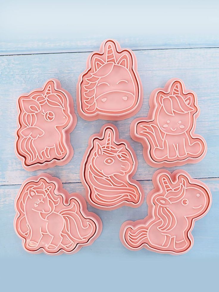 Set Cortadores y Marcadores Unicornio