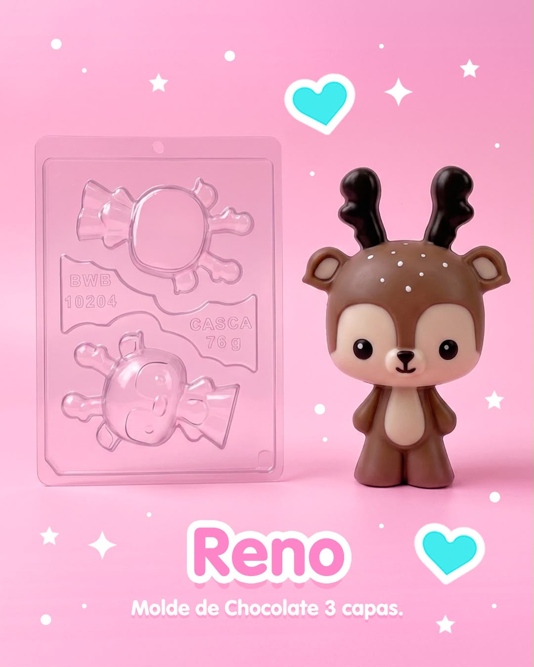 Molde Plastico Reno 3D (3 capas)