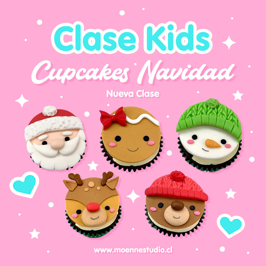 Clase KIDS: Preparación y Decoracion CUPCAKES NAVIDAD - Miercoles 17 de Dic AM