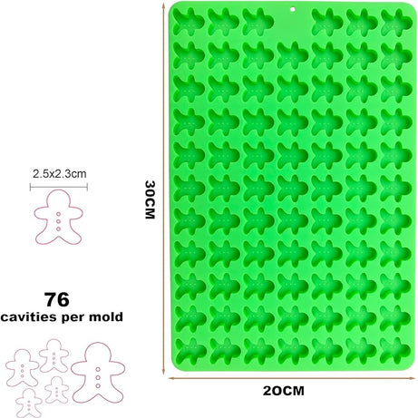 Molde silicona Muñeco de jengibre mini