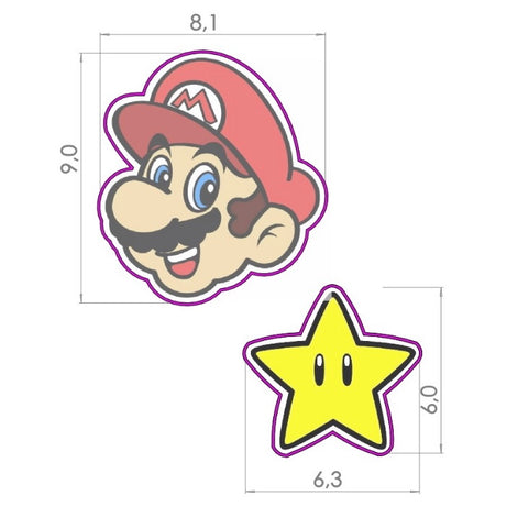 Set Cortador Mario Bros y Estrella