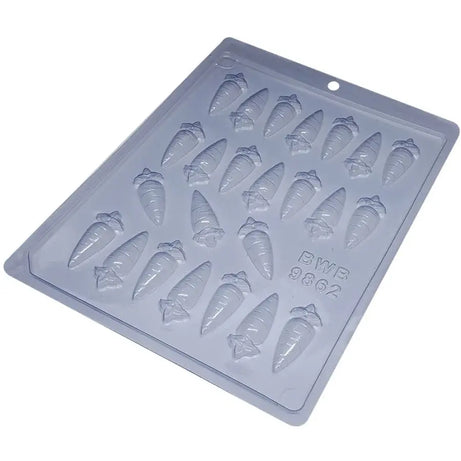 Molde Plastico Simple Zanahoria Mini