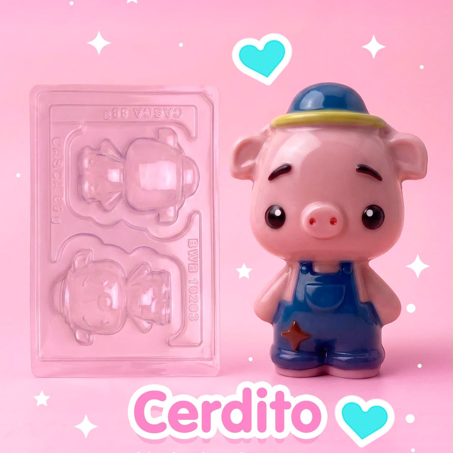 Molde Plastico Chanchito ( 3 Capas )