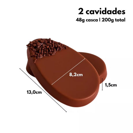 BWB Molde Huevo tableta plano 200 gr ( 3 Capas)