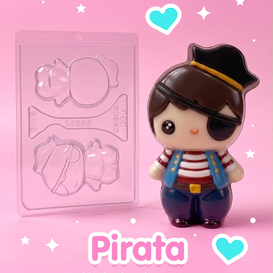Molde Plastico Nino Pirata ( 3 Capas)