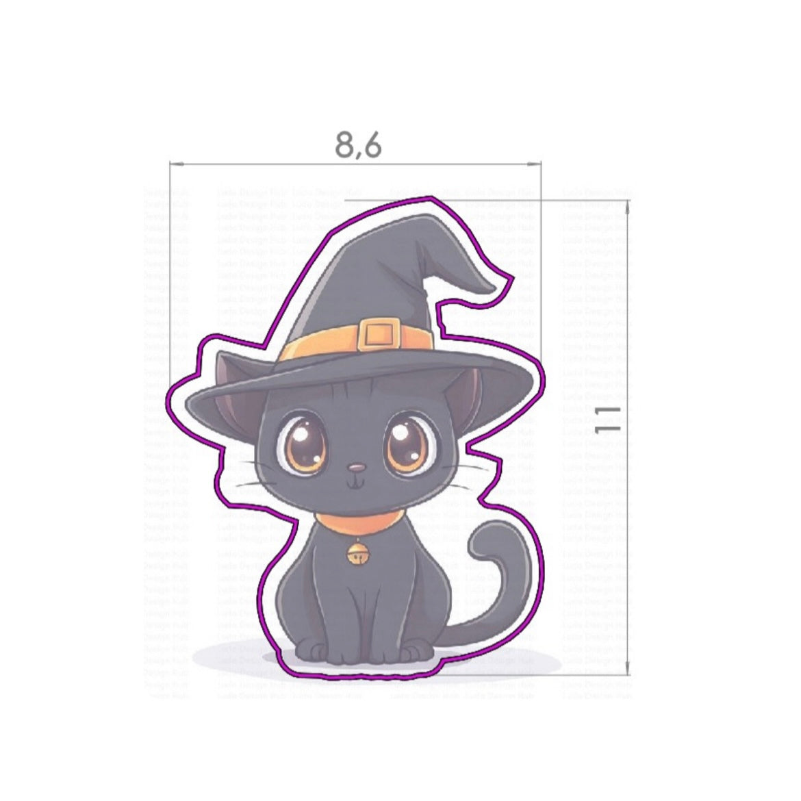 Cortador Gato Brujo - Halloween