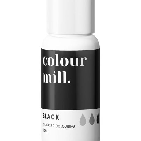 Colours Mill Black 20 gr - Colorante para chocolate en gel