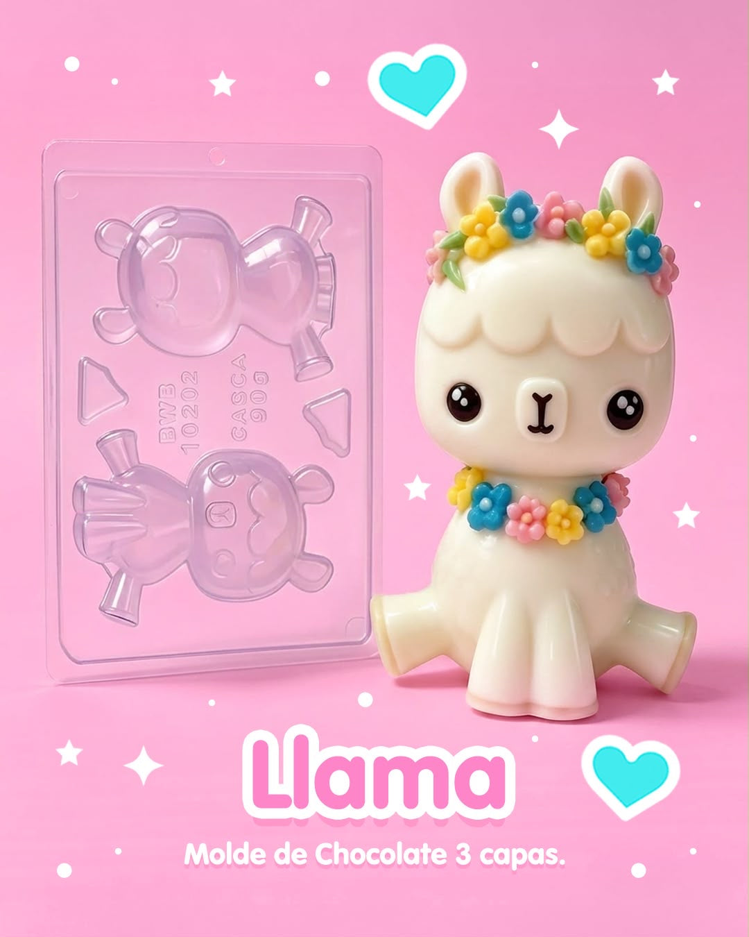 Molde Plastico Llama ( 3 Capas )