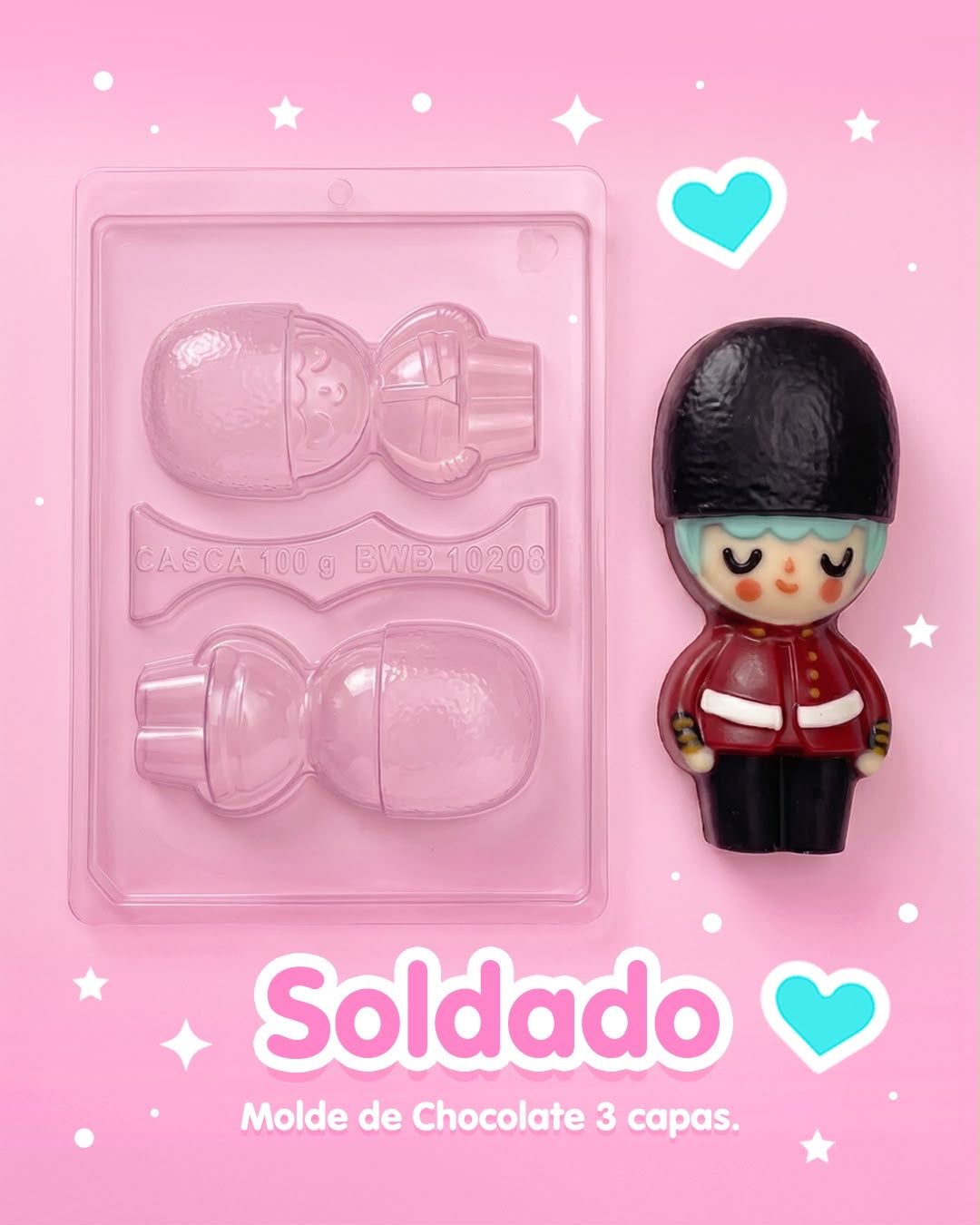 Molde Plastico Soldadito (3 Capas)