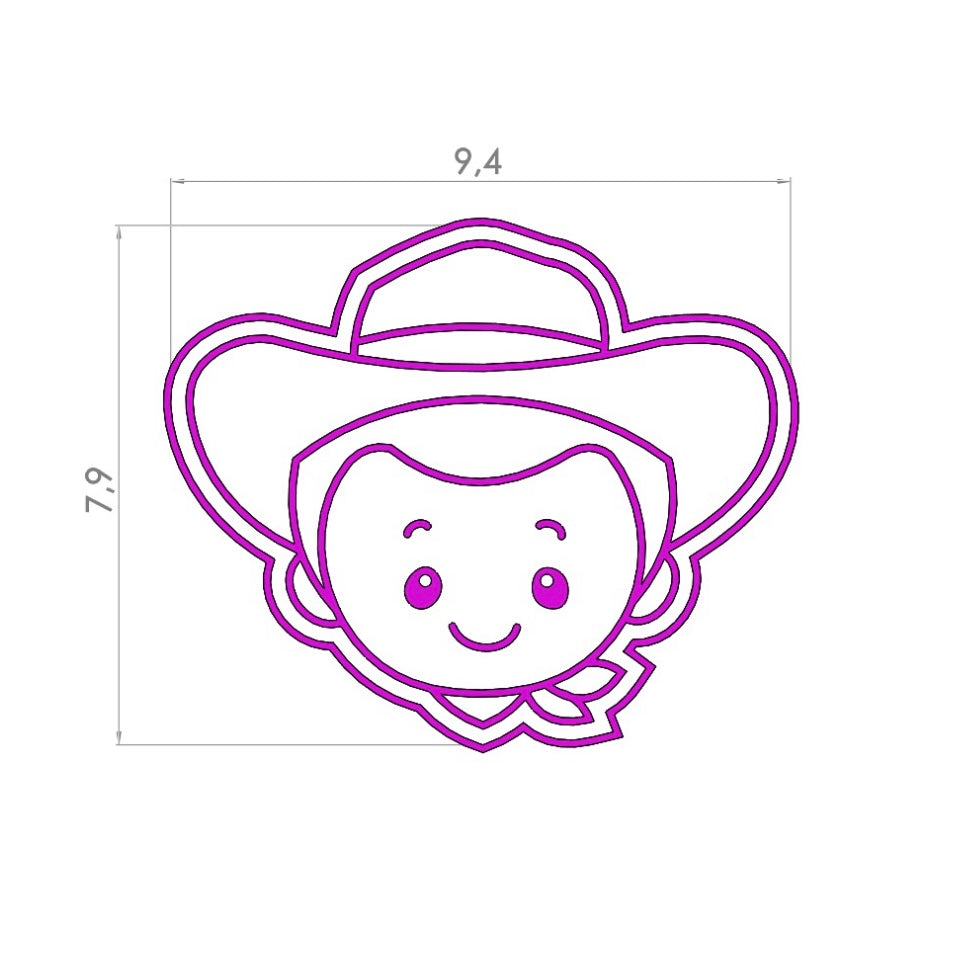 Cortador y Stamp Toy Story - Woody Cara