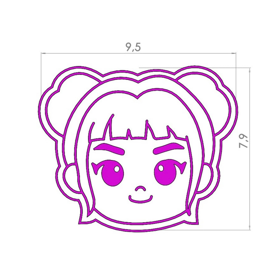 Cortador y Stamp Kpop Demon Huntrix - Zoey