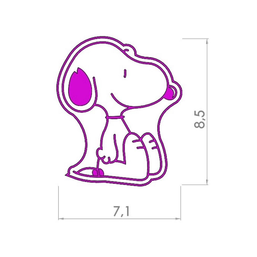 Cortador y Stamp Snoopy - Snoopy Sentado