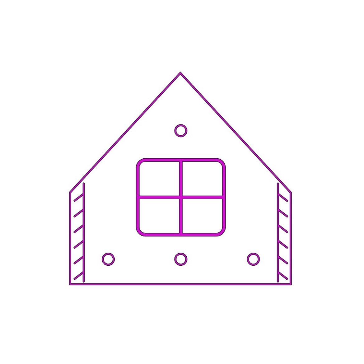 Cortador y Stamp Casita de Navidad