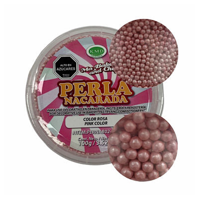 Sprinkles Perlas Nacaradas Rosa 100 gr