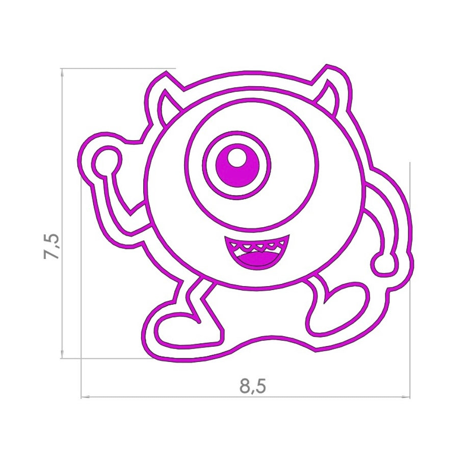 Cortador y Stamp Mike - Monster Inc
