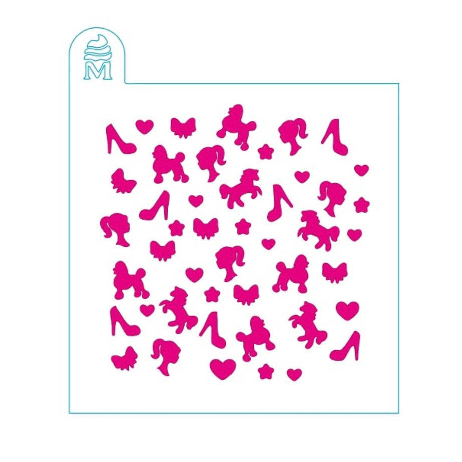 Stencil Barbie Mix