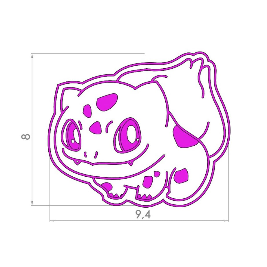 Cortador y Stamp Bulbasaur - Pokemon