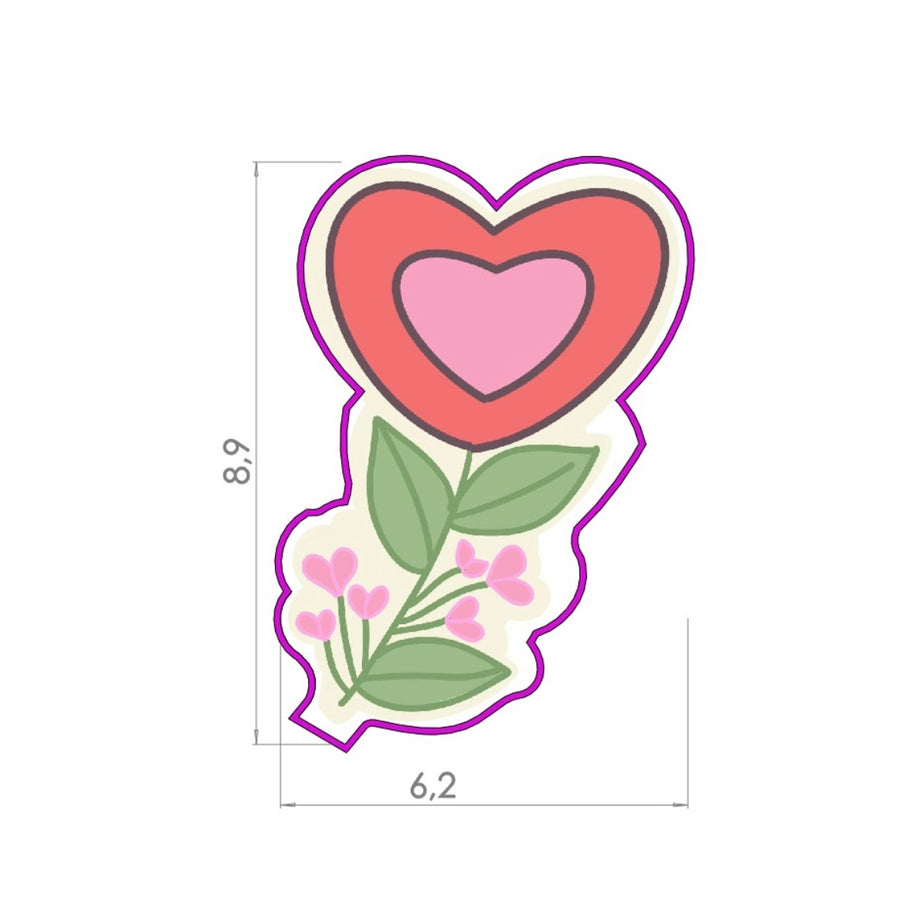 Cortador Flor de Corazon