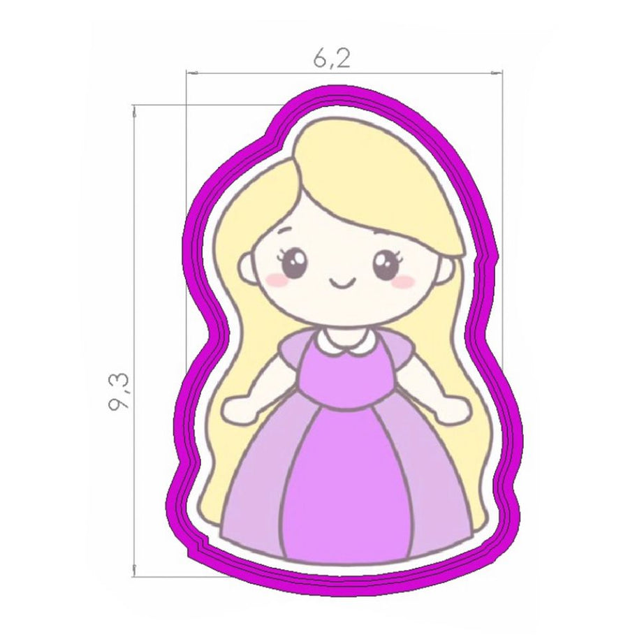 Cortador Princesa Rapunzel