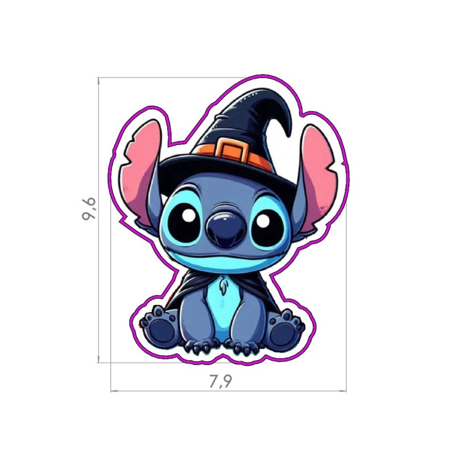 Cortador Stitch Brujo - Halloween