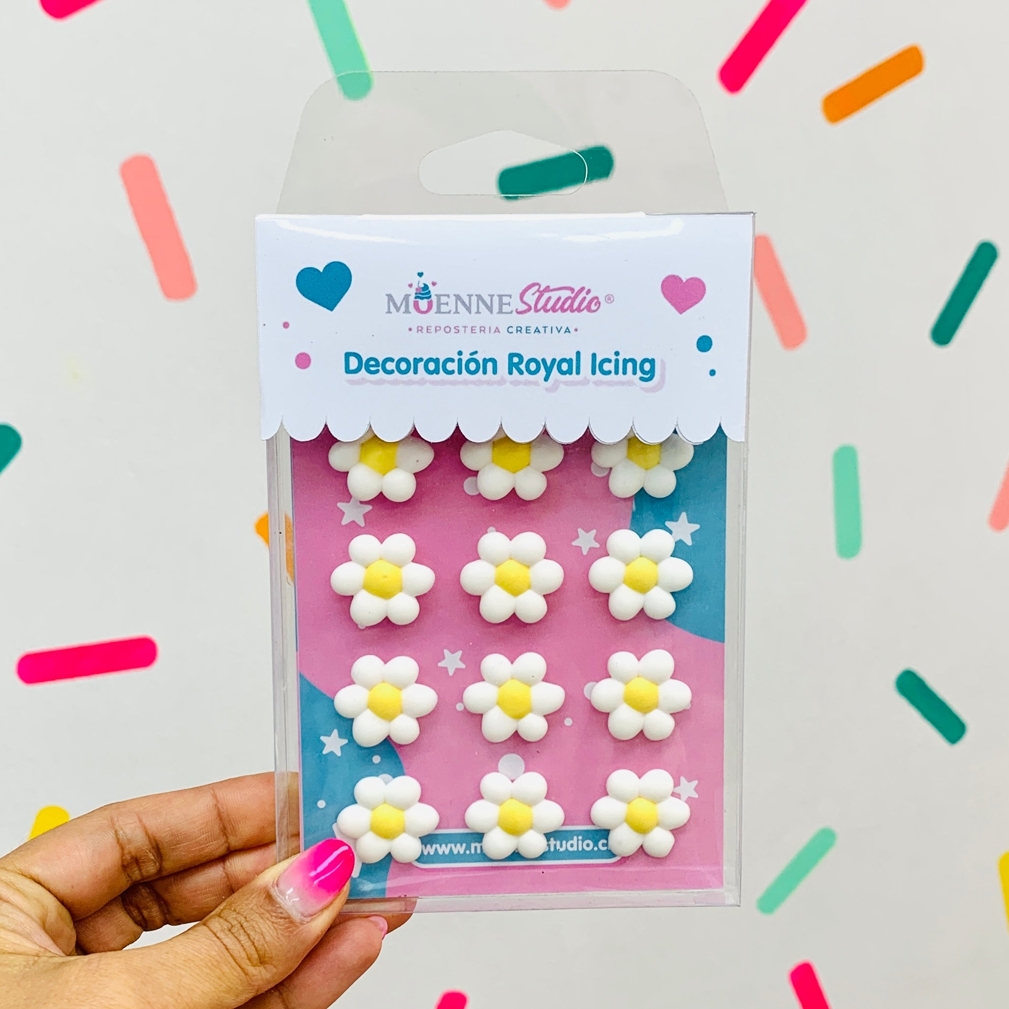 Decoracion Royal icing - Flores Medianas – moennestudio