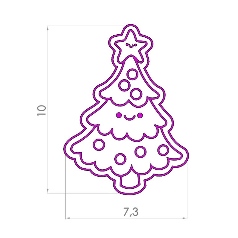 cortador y stamp Arbolito de Navidad