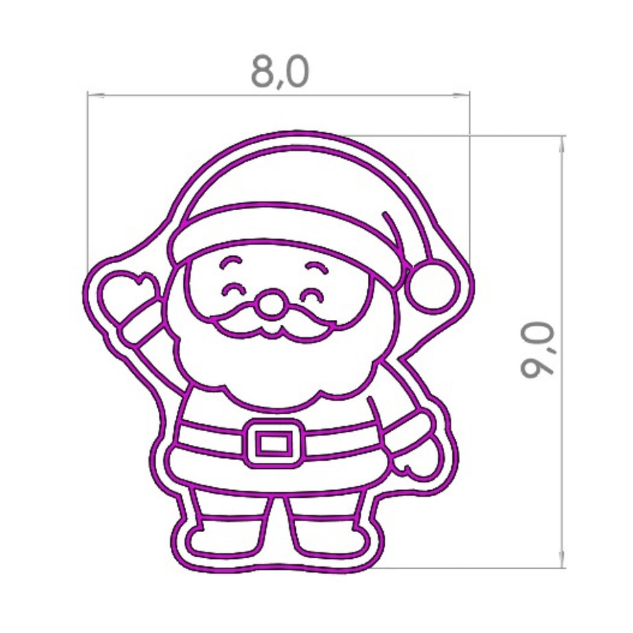 cortador y stamp Santa Cuerpo Completo - Navidad