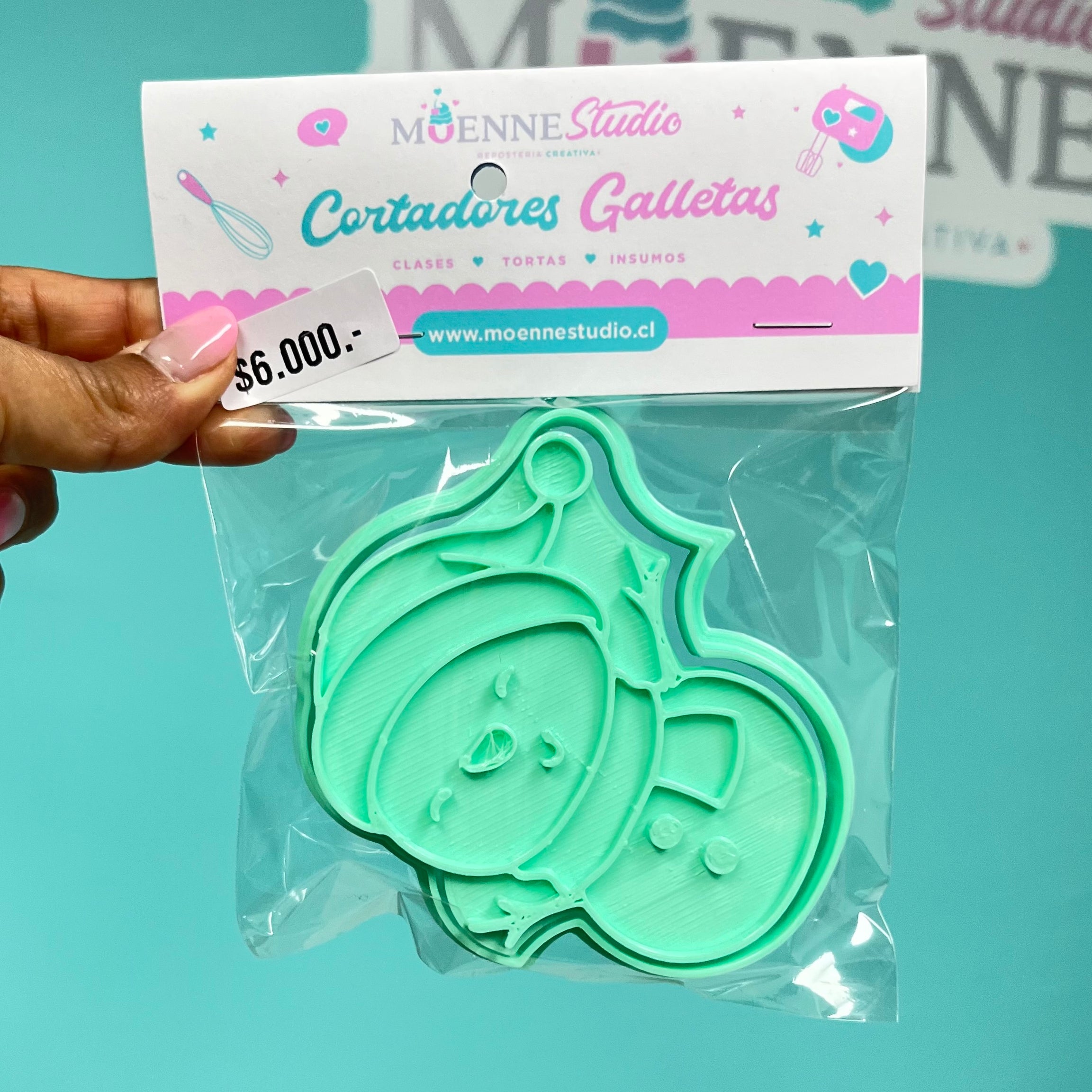 cortador y stamp Mono Nieve - Navidad