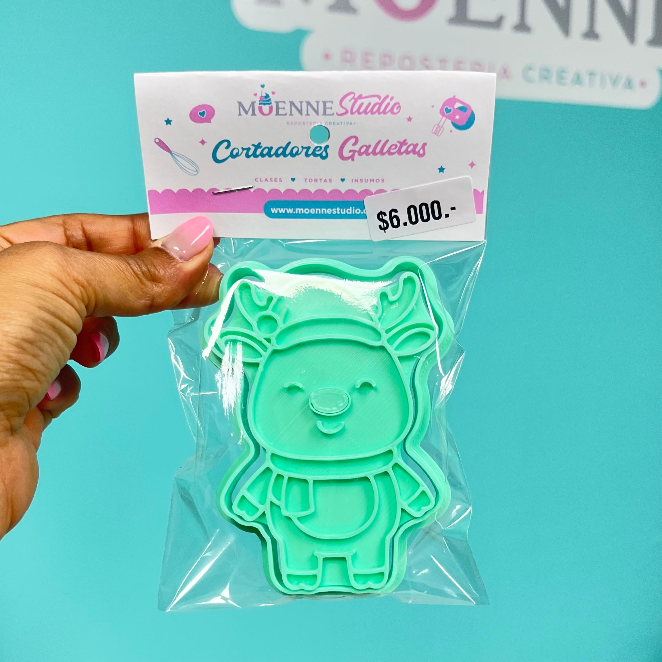 cortador y stamp Reno Cuerpo completo - Navidad