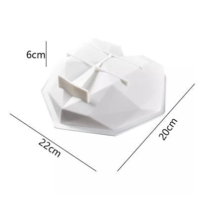 Molde Corazon Diamante Grande