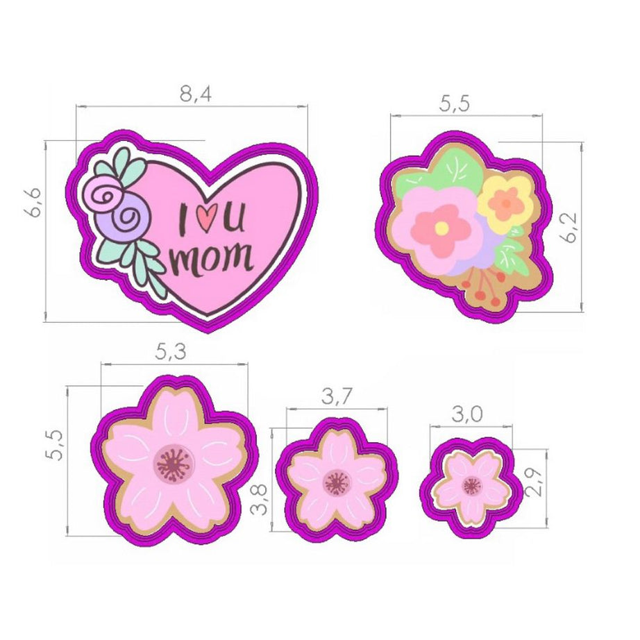 Set cortador corona Dia de la Madre