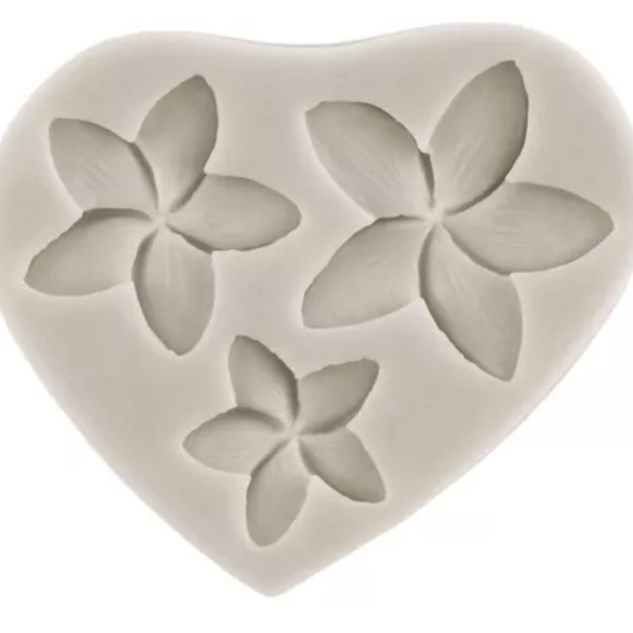 Molde de Silicona 3 flores