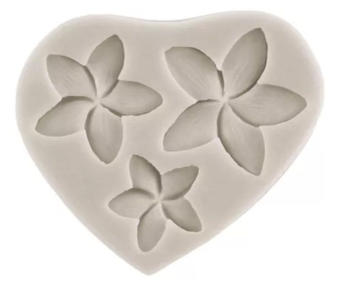 Molde de Silicona 3 flores