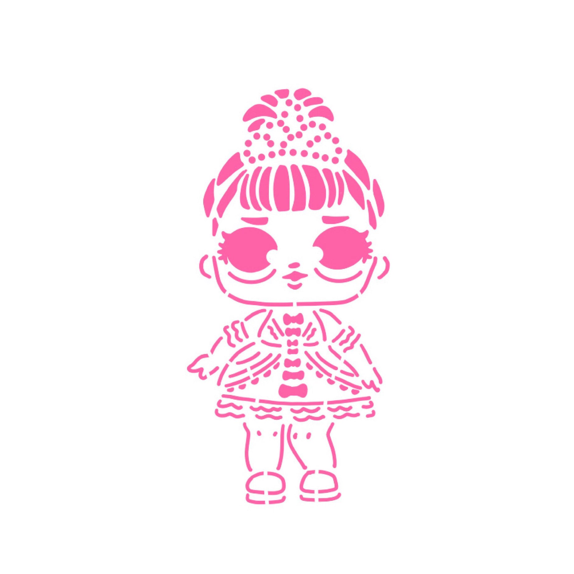 Stencil Muñeca LOL - Sis Swing