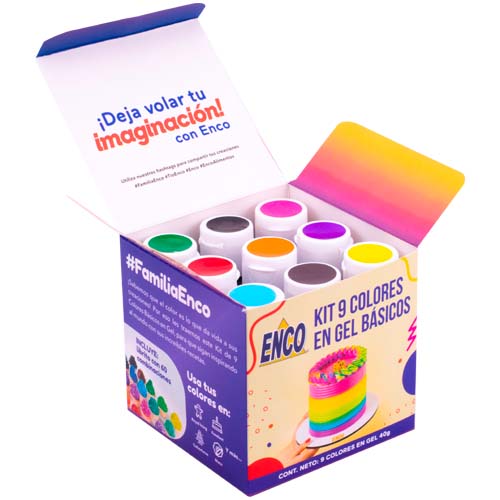 Kit 9 colores Enco basicos