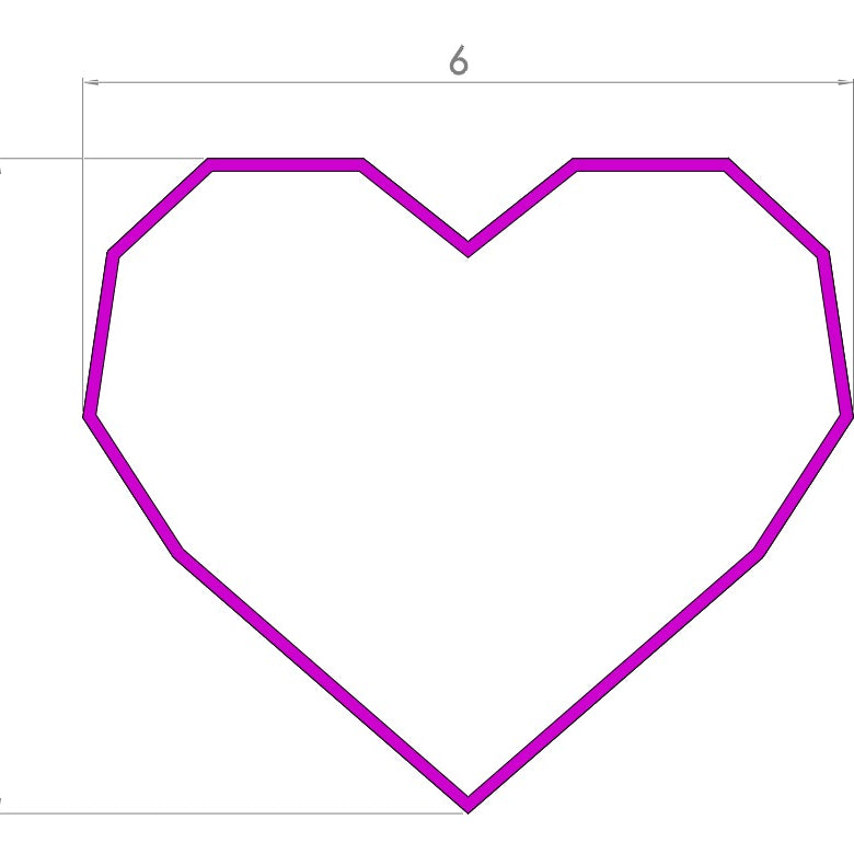 Cortador Corazon Diamante Chico