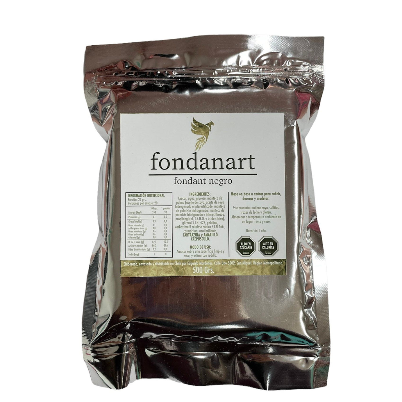 Fondanart Negro 500 gr