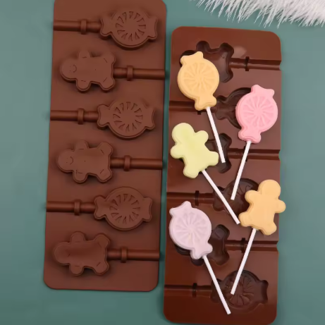 molde silicona lollipop gengibre y caramelo