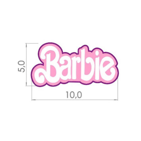 Cortador letras Barbie y stencil