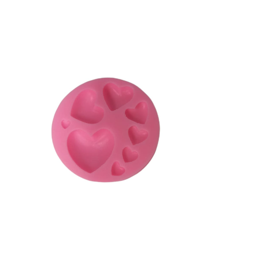 Molde Silicona 8 Corazones