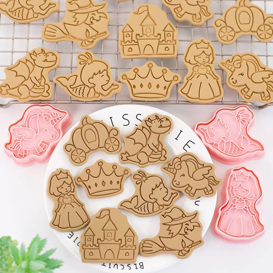 Set Cortadores con stamp Princesa