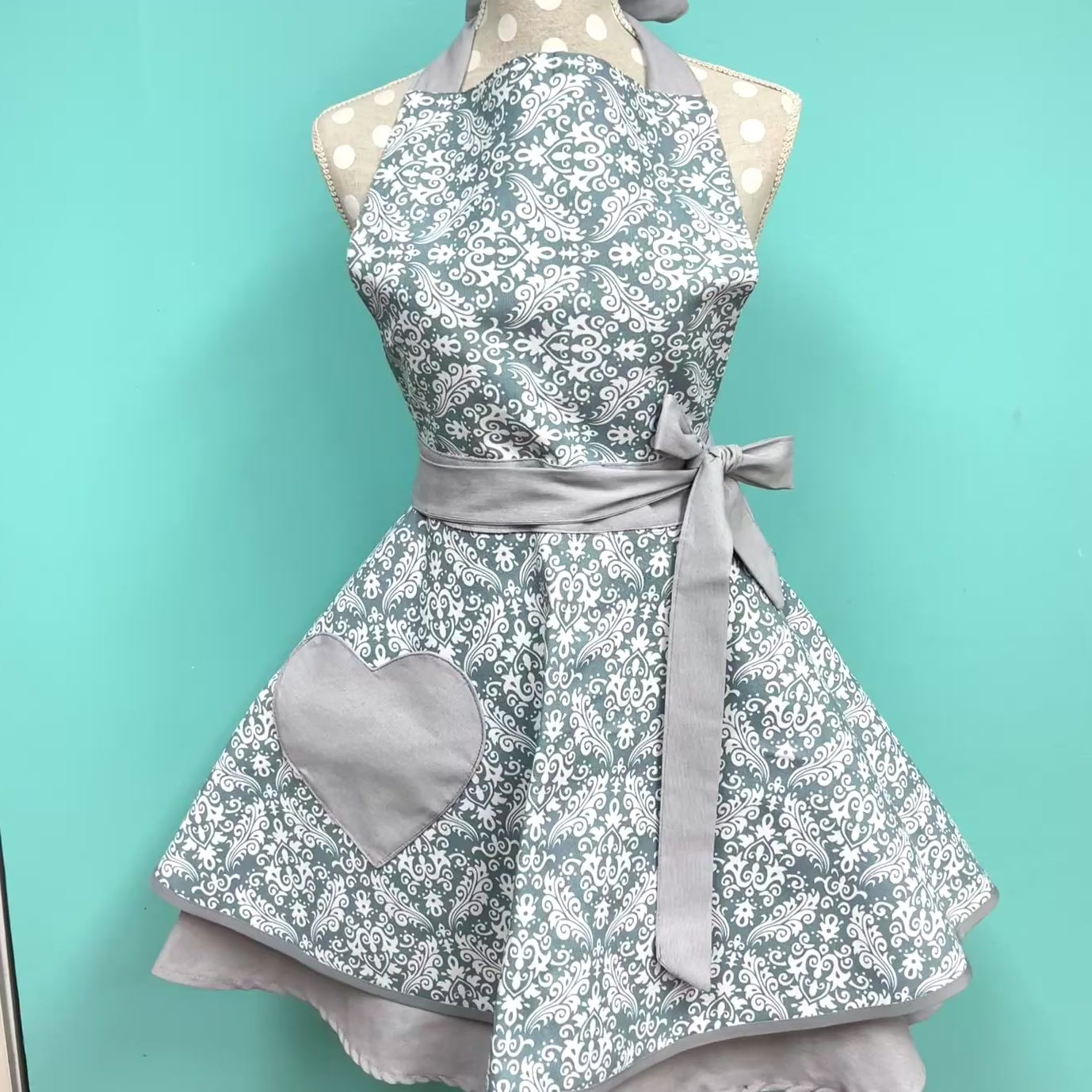 Delantal MoenneStudio Gris