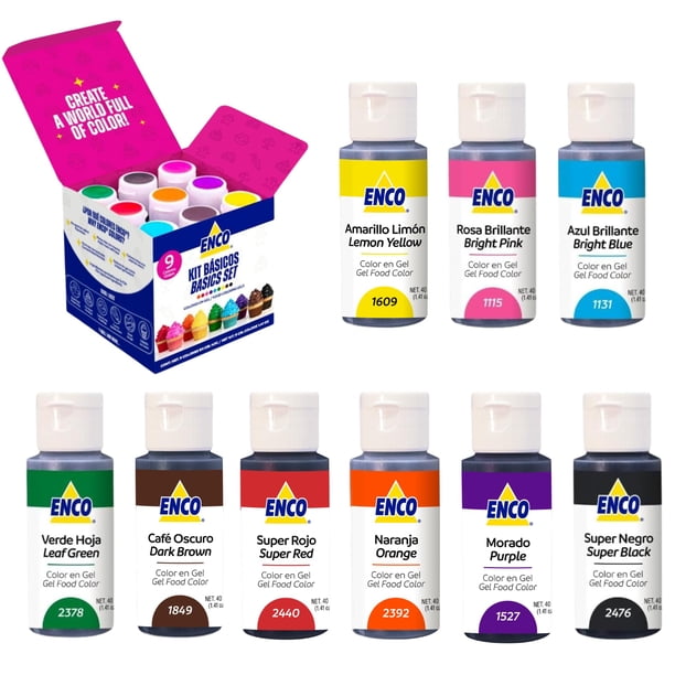 Kit 9 colores Enco basicos