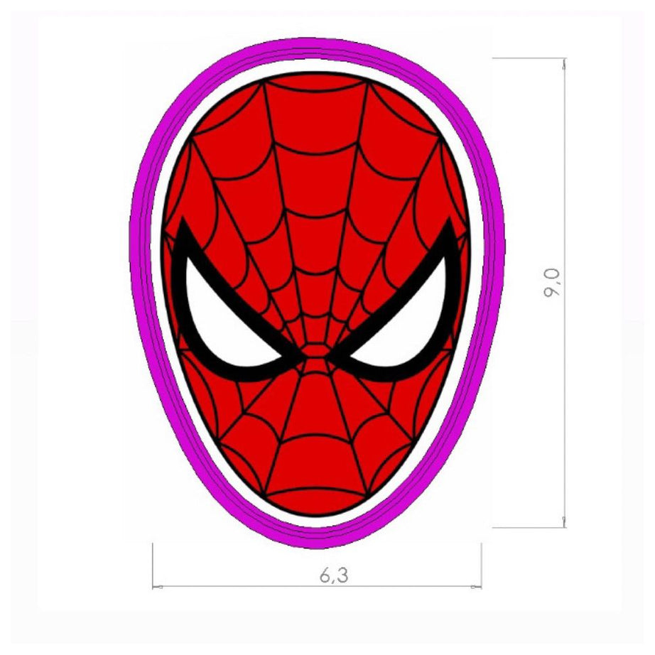 Cortador Spiderman Rostro - Superheroe